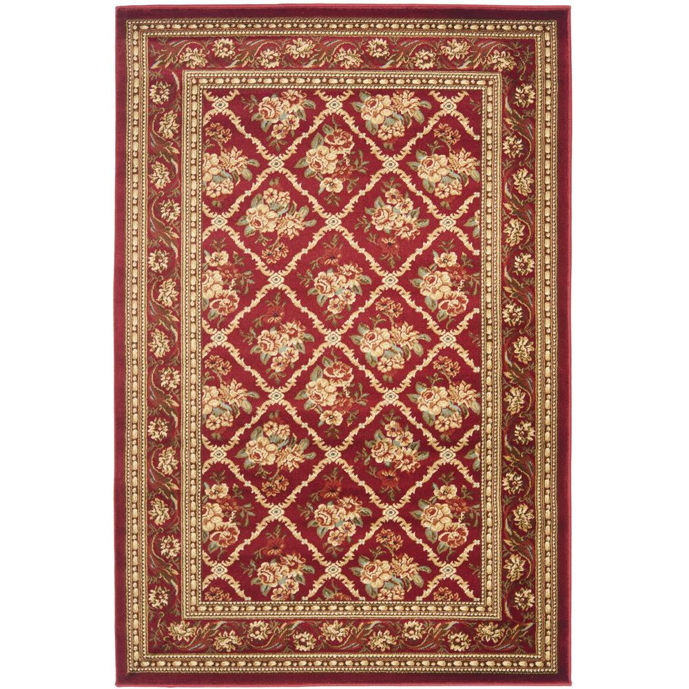 LYNDHURST, RED / RED, 3'-3" X 5'-3", Area Rug