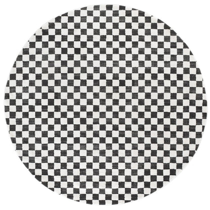 Safavieh Lunara Checkerboard Rug - Black / Ivory - 6'-7" x 6'-7"