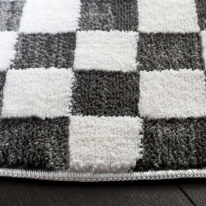 Safavieh Lunara Checkerboard Rug - Black / Ivory - 6'-7" x 6'-7"