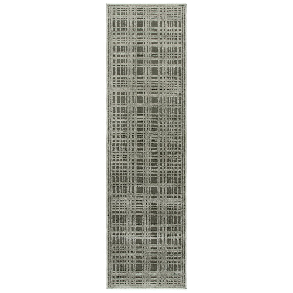 Safavieh Lunara Plaid Bordered Rug - Green / Ivory - 2'-2" x 8'-0"