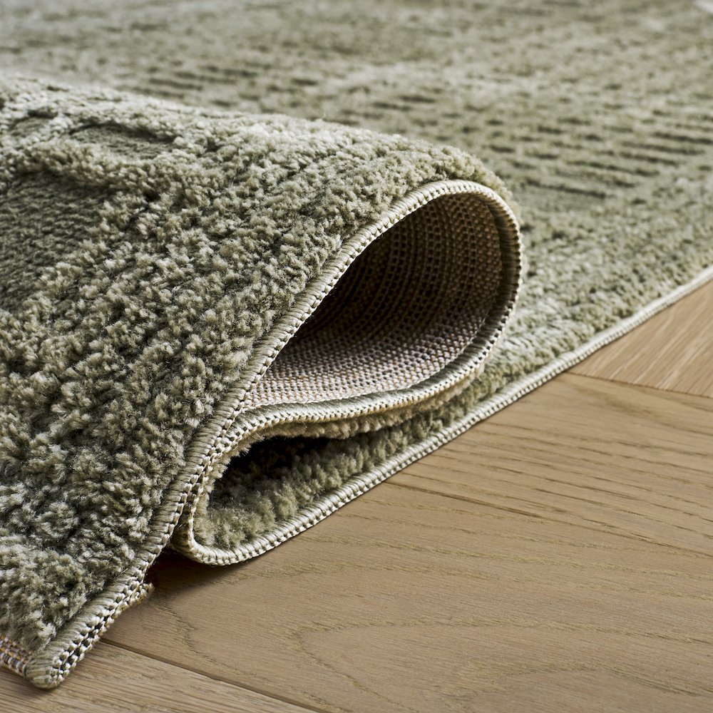 Safavieh Lunara Plaid Bordered Rug - Green / Ivory - 2'-2" x 8'-0"