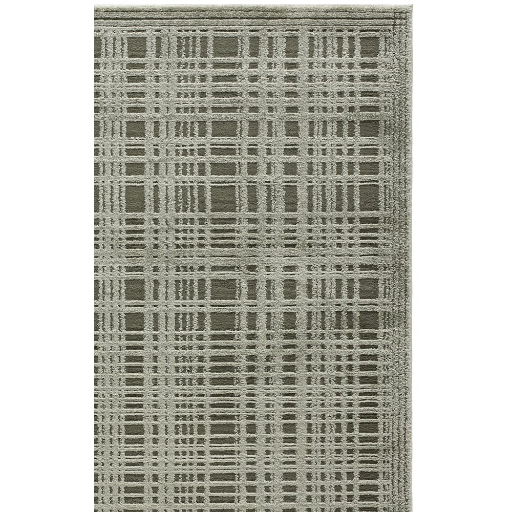 Safavieh Lunara Plaid Bordered Rug - Green / Ivory - 2'-2" x 8'-0"