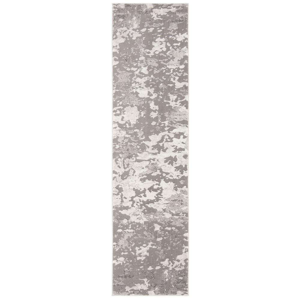 LUREX 100, GREY / LIGHT GREY, 2' X 8', Area Rug