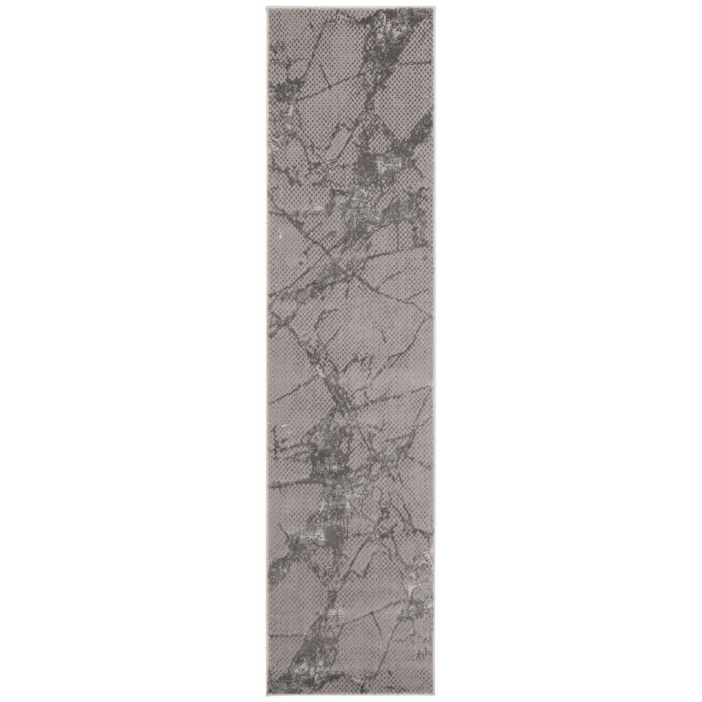 LUREX 100, GREY / GREY, 2' X 8', Area Rug