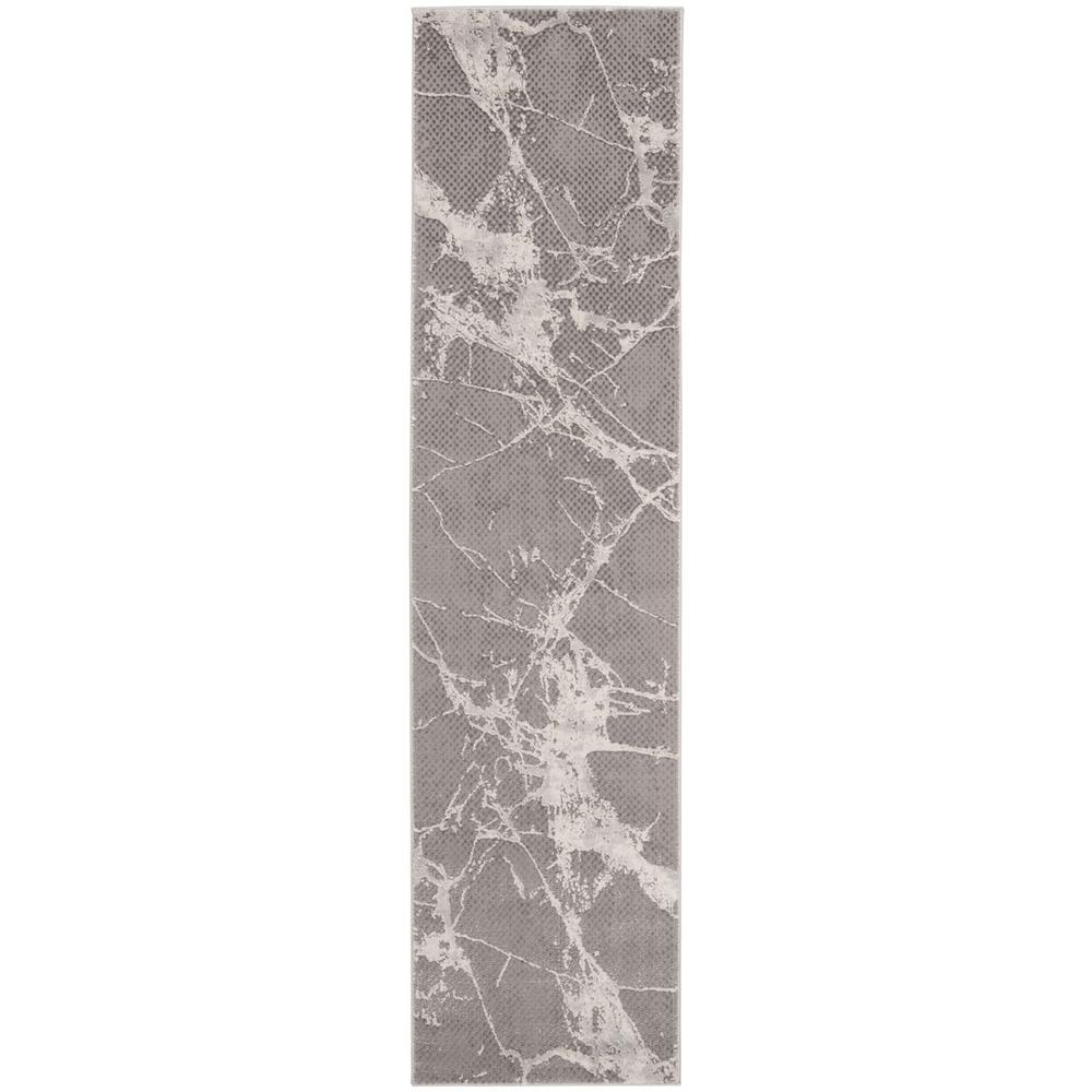 LUREX 100, GREY / IVORY, 2' X 8', Area Rug
