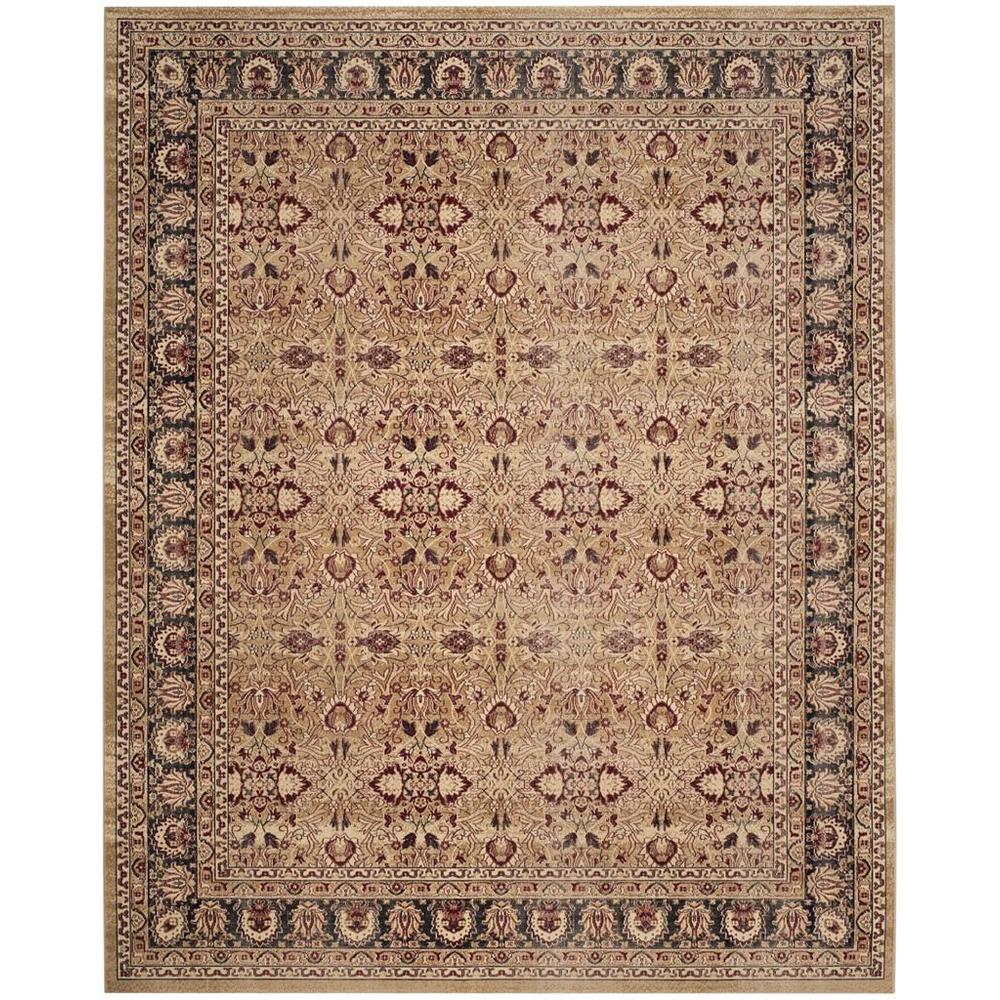 LAVAR KERMAN, CREAM / NAVY, 8' X 10', Area Rug, LVK620A-8