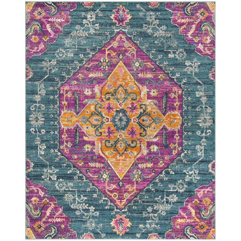 MADISON, BLUE / FUCHSIA, 8' X 10', Area Rug, MAD119C-8