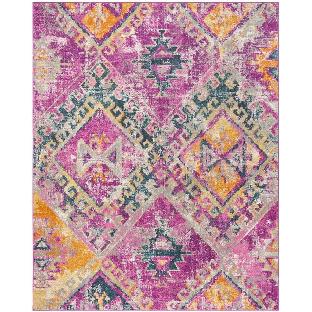 MADISON, FUCHSIA / BLUE, 8' X 10', Area Rug, MAD125F-8