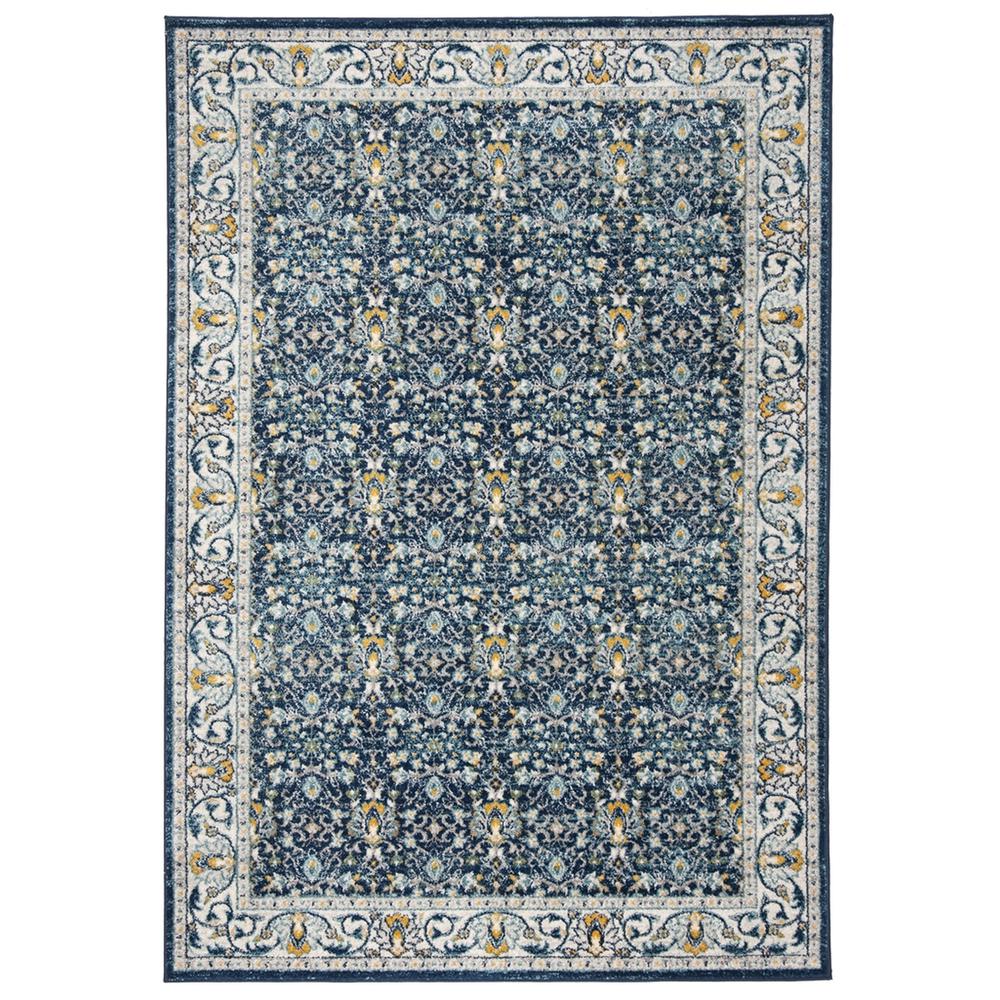 MADISON, NAVY / CREME, 2'-3" X 8', Area Rug
