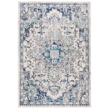 Madison Medallion Rug - Ivory / Grey - 5'-3" x 7'-6"