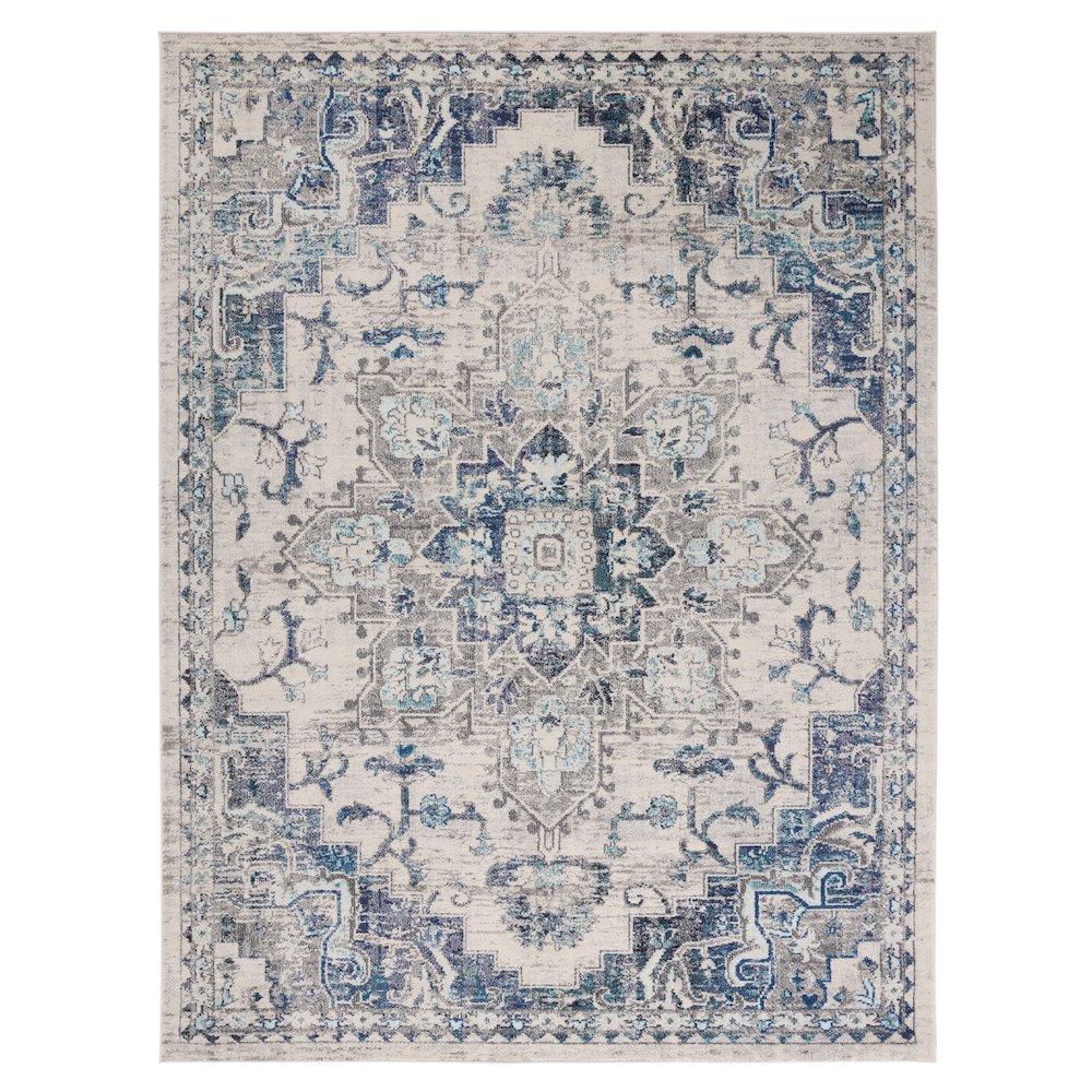 Madison Medallion Rug - Ivory / Grey - 8'-0" x 10'-0"