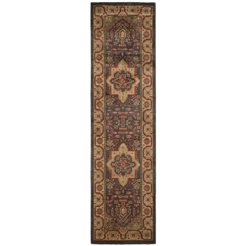 MAHAL, NAVY / NATURAL, 2'-2" X 8', Area Rug, MAH656E-28