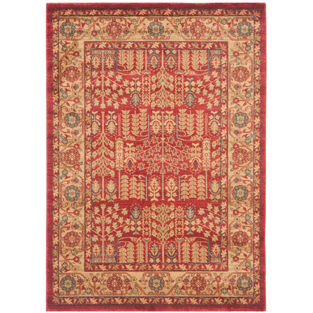 MAHAL, RED / NATURAL, 10' X 14', Area Rug, MAH697A-10