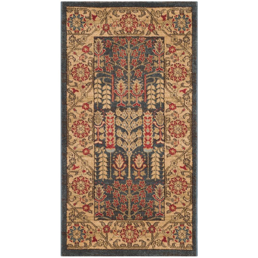 MAHAL, NAVY / NATURAL, 2'-2" X 4', Area Rug, MAH697E-24