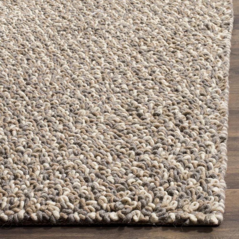 MANHATTAN, GREY / BROWN, 5' X 8', Area Rug