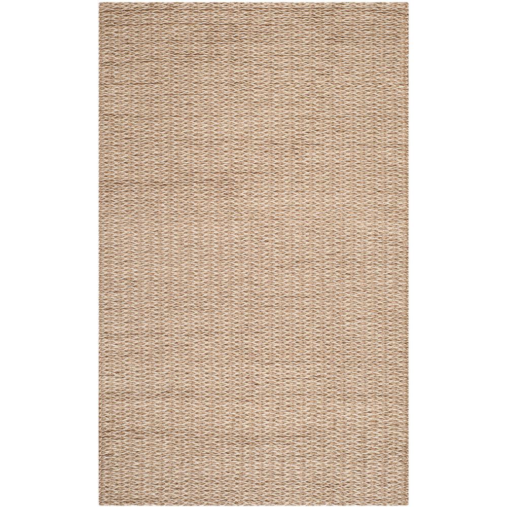 MANHATTAN, BEIGE / BROWN, 5' X 8', Area Rug