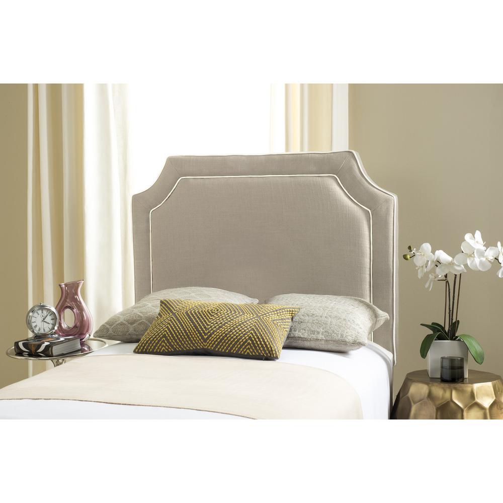 DANE OYESTER & WHITE PIPING HEADBOARD, MCR4032D
