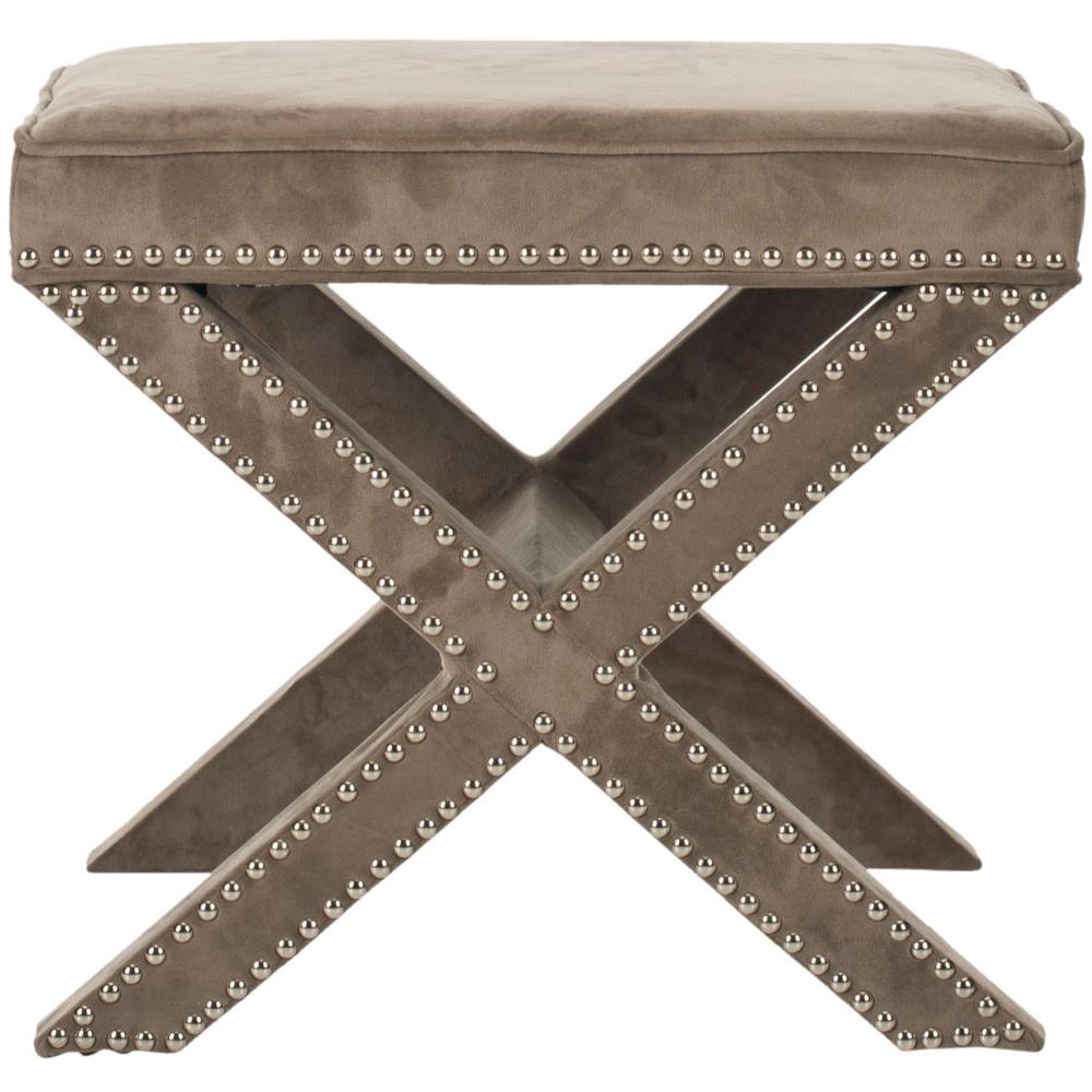 PALMER OTTOMAN - SILVER NAIL HEADS, MCR4589V