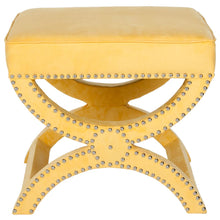 MYSTIC  OTTOMAN - SILVER NAIL HEADS, MCR4645C