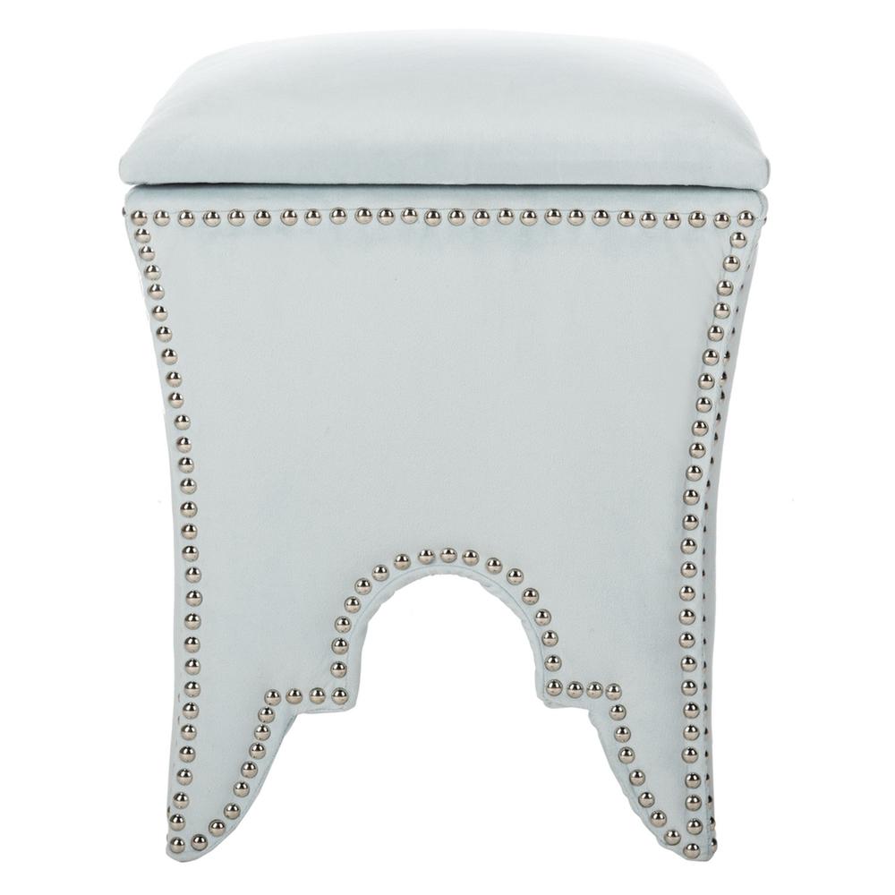 DEIDRA OTTOMAN - SILVER NAIL HEADS, MCR4663D
