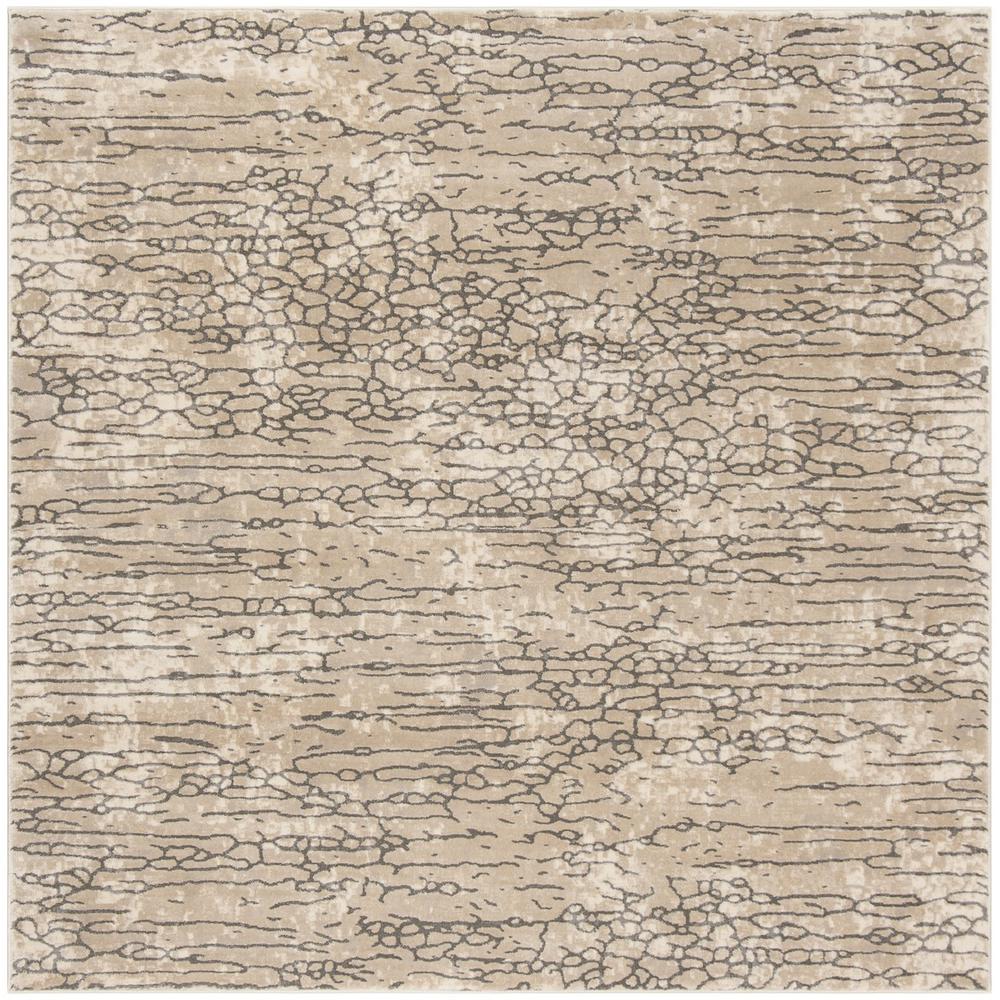 MEADOW 100, BEIGE, 6'-7" X 6'-7" Square, Area Rug, MDW170B-7SQ