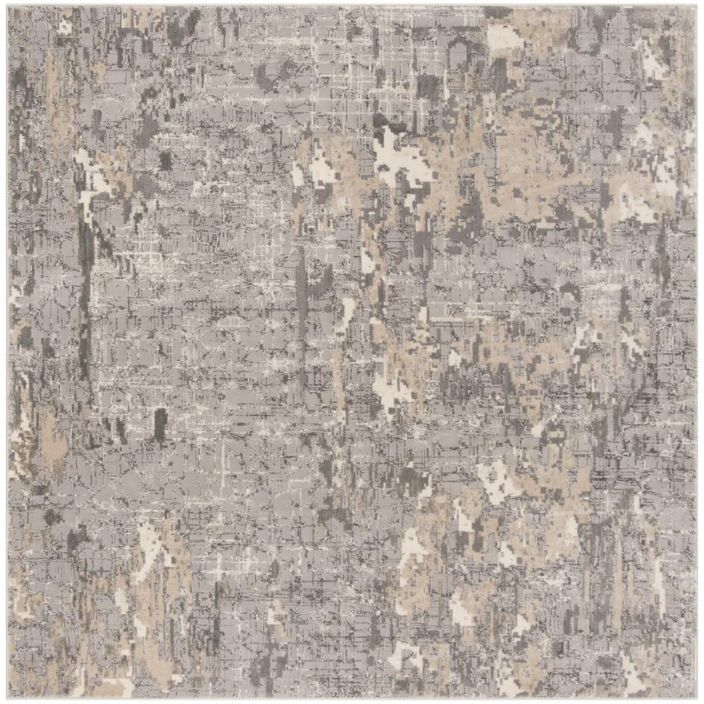 MEADOW 100, GREY, 6'-7" X 6'-7" Square, Area Rug, MDW178F-7SQ
