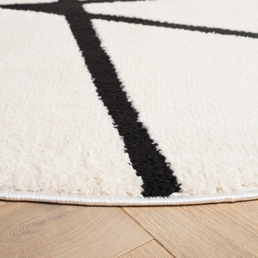 Safavieh Melody Abstract Line Rug - Ivory / Black - 6'-7" x 6'-7"