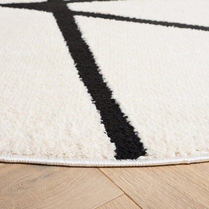 Safavieh Melody Abstract Line Rug - Ivory / Black - 6'-7" x 6'-7"