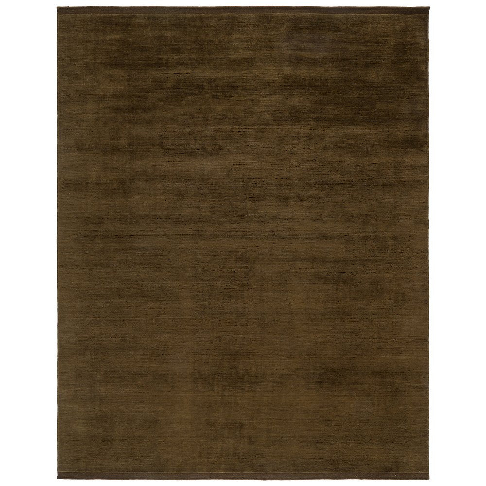 Mayfair Solid Hand-Loomed Wool Rug - Green - 8'-0" x 10'-0"