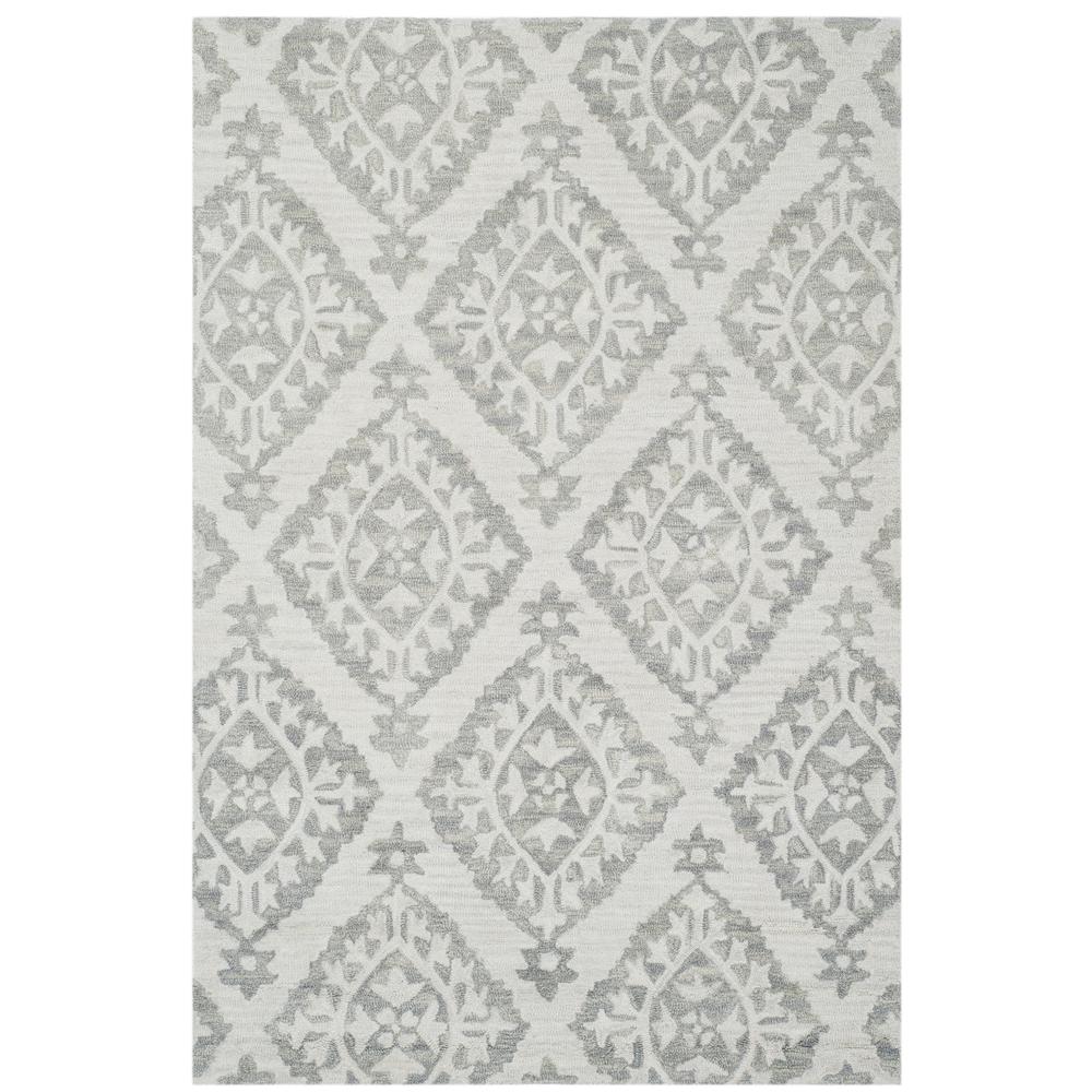 MICRO-LOOP, LIGHT GREY, 4' X 6', Area Rug