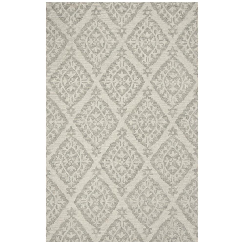 MICRO-LOOP, LIGHT GREY, 5' X 8', Area Rug