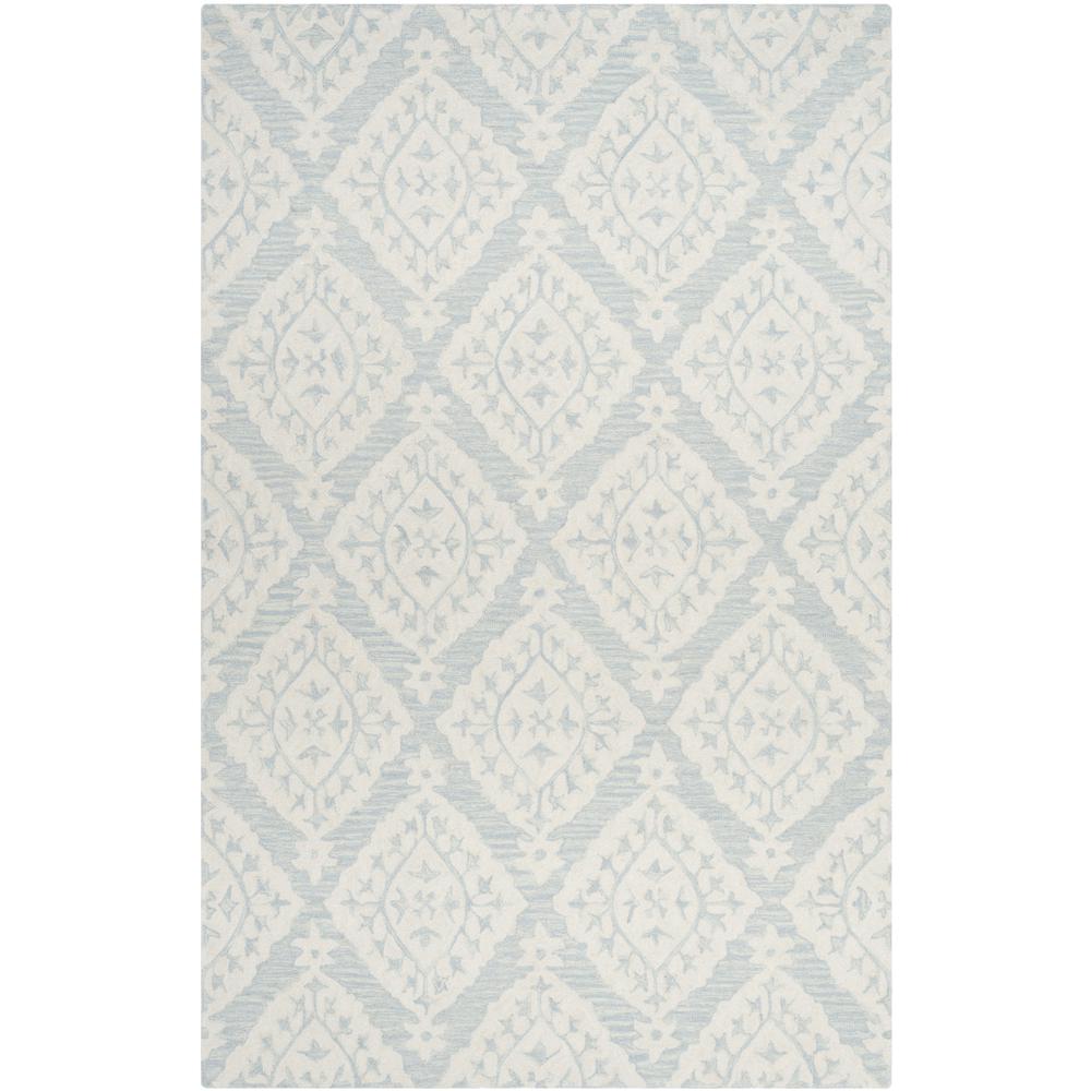 MICRO-LOOP, LIGHT BLUE, 5' X 8', Area Rug