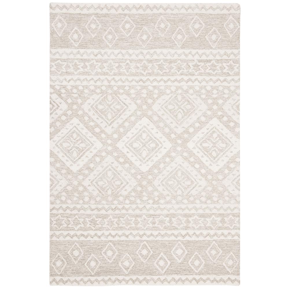 MICRO-LOOP, BEIGE / IVORY, 4' X 6', Area Rug