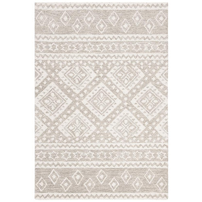 MICRO-LOOP, GREY / IVORY, 4' X 6', Area Rug, MLP501F-4