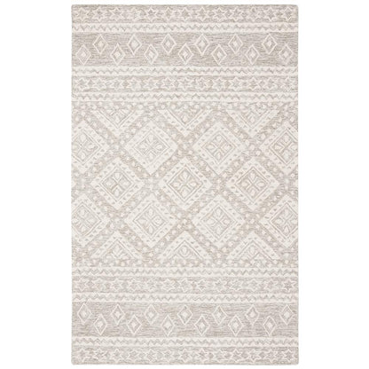 MICRO-LOOP, GREY / IVORY, 5' X 8', Area Rug, MLP501F-5