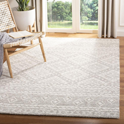 MICRO-LOOP, GREY / IVORY, 4' X 6', Area Rug, MLP501F-4