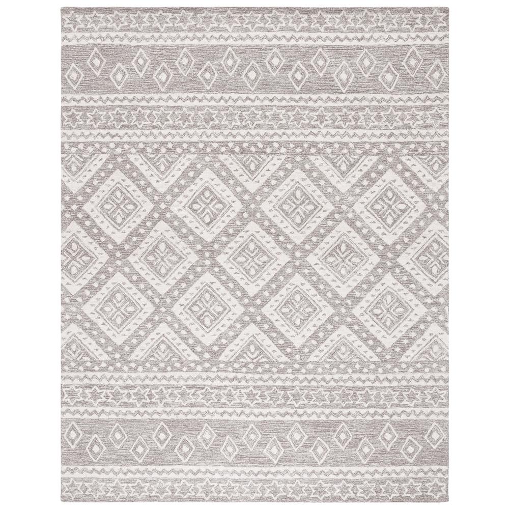 MICRO-LOOP, GREY / IVORY, 8' X 10', Area Rug, MLP501F-8