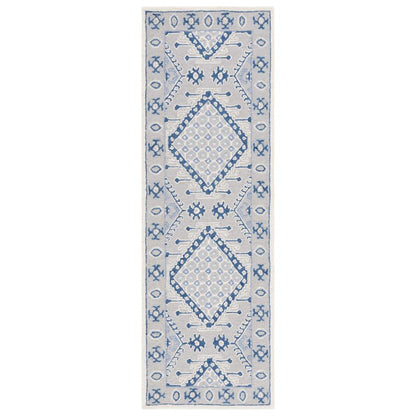 MICRO-LOOP, LIGHT GREY / BLUE, 2'-3" X 7', Area Rug