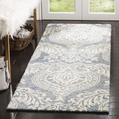MICRO-LOOP, BLUE / IVORY, 2'-6" X 4', Area Rug, MLP512M-24