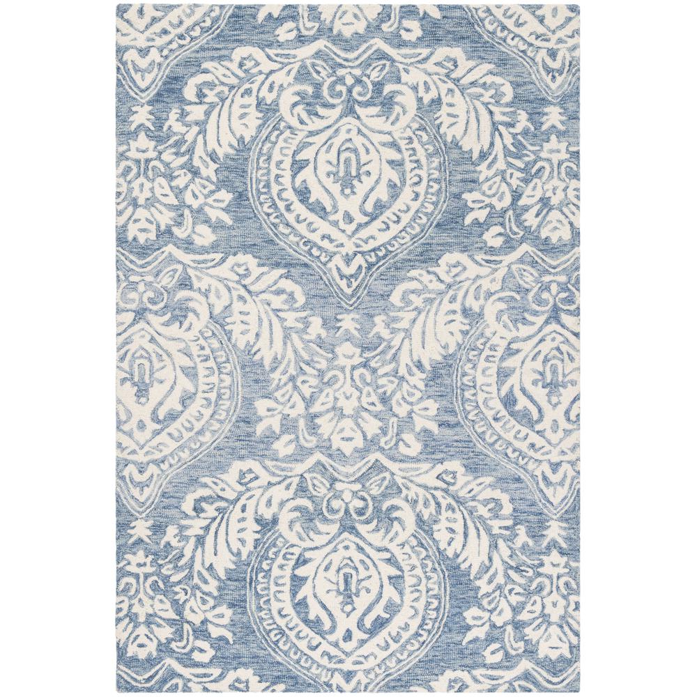 MICRO-LOOP, BLUE / IVORY, 4' X 6', Area Rug, MLP512M-4