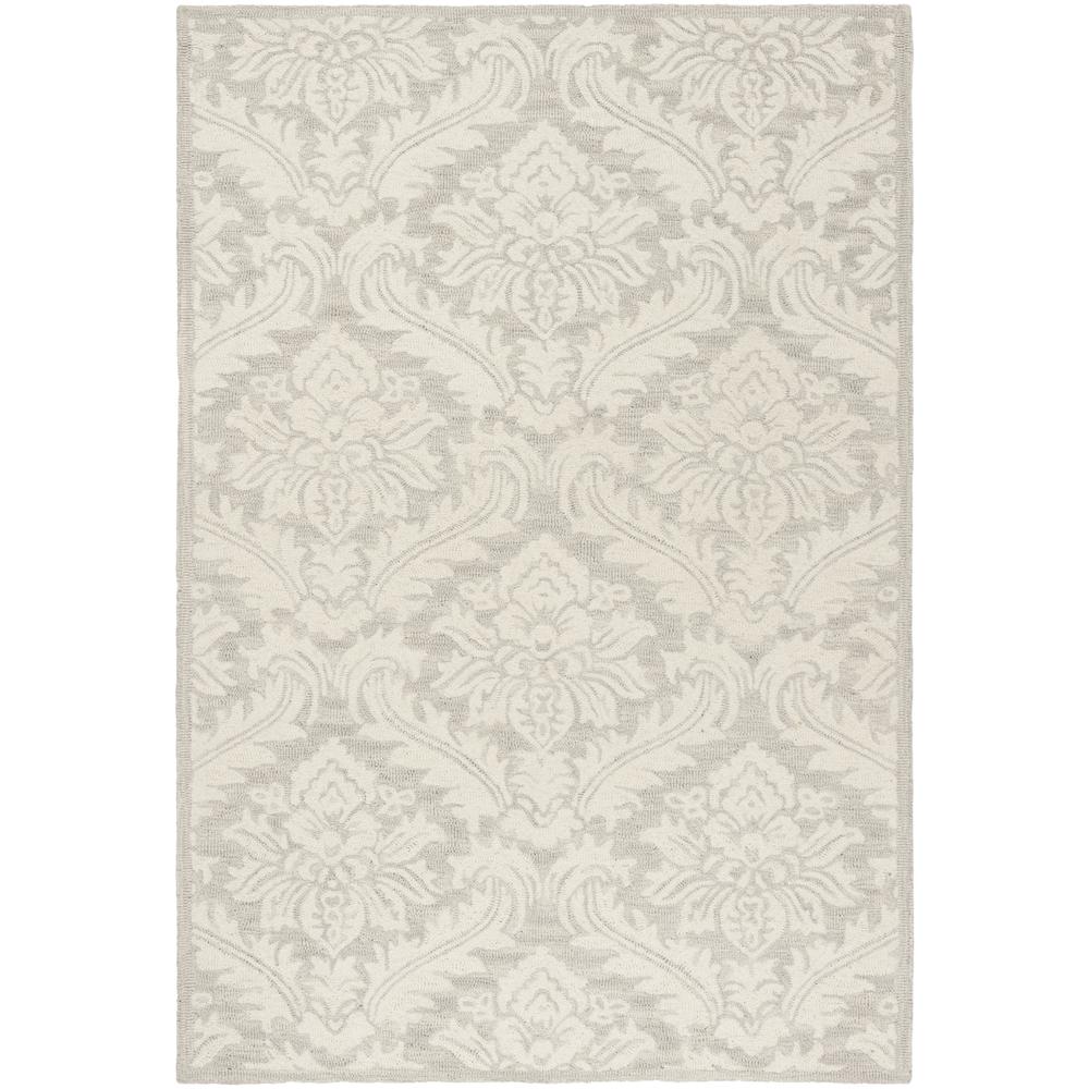 MICRO-LOOP, SILVER, 4' X 6', Area Rug