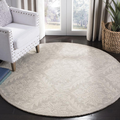 MICRO-LOOP, SILVER, 5' X 5' Round, Area Rug