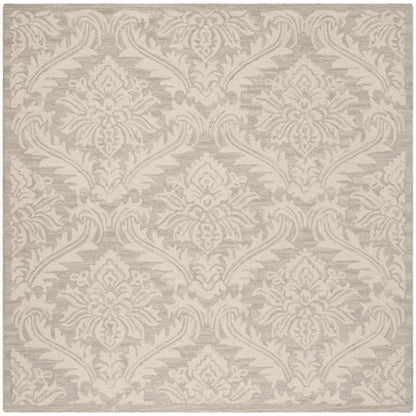 MICRO-LOOP, SILVER, 5' X 5' Square, Area Rug