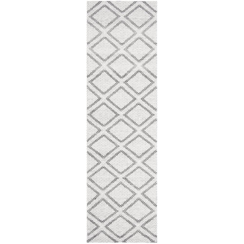 MICRO-LOOP, SILVER / DARK GREY, 2'-3" X 7', Area Rug