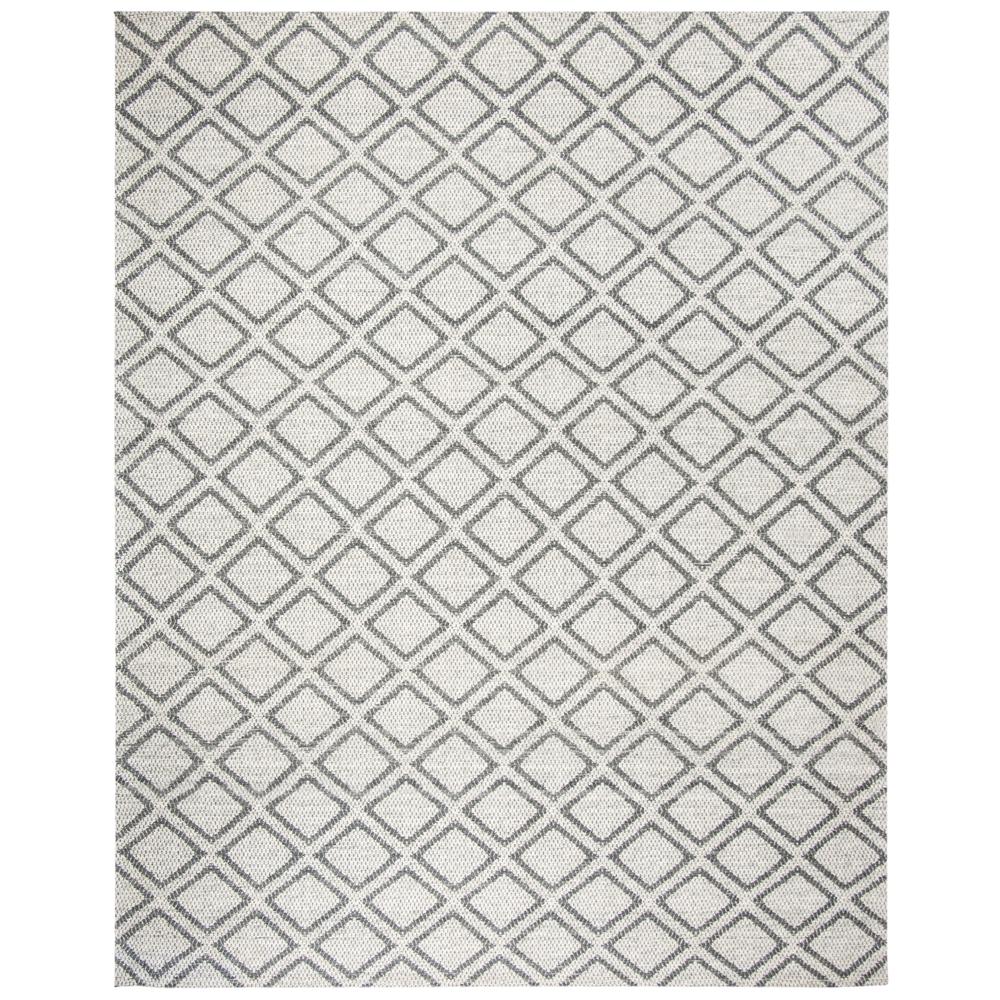 MICRO-LOOP, SILVER / DARK GREY, 8' X 10', Area Rug