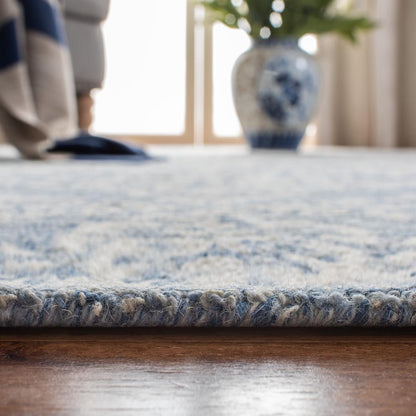 MICRO-LOOP, BLUE / IVORY, 5' X 8', Area Rug, MLP515M-5