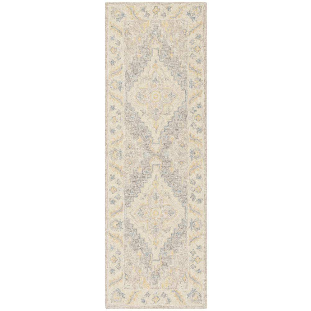 MICRO-LOOP, BEIGE / GREY, 2'-3" X 7', Area Rug
