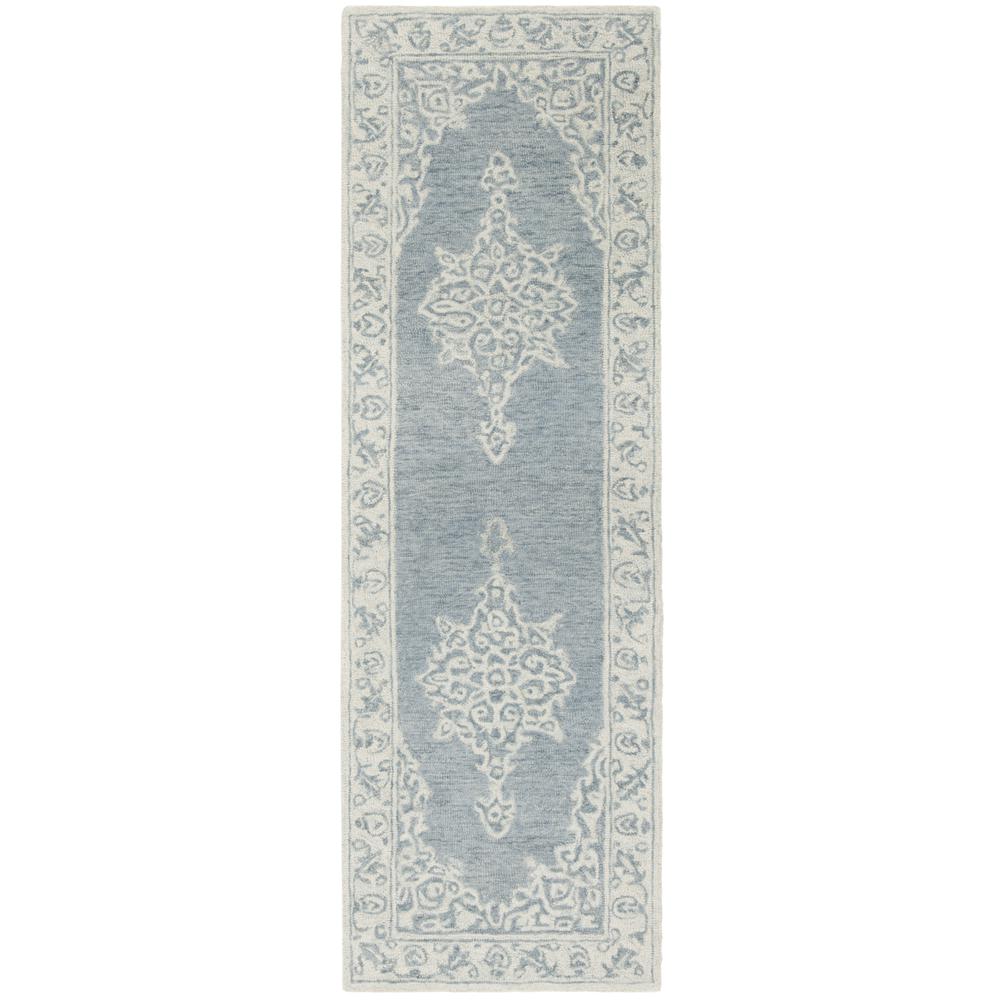 MICRO-LOOP, BLUE / LIGHT BLUE, 2'-3" X 7', Area Rug