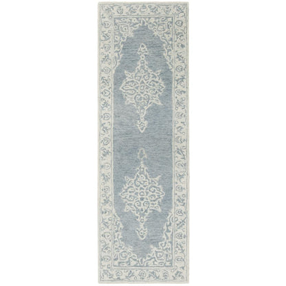 MICRO-LOOP, BLUE / LIGHT BLUE, 2'-3" X 7', Area Rug