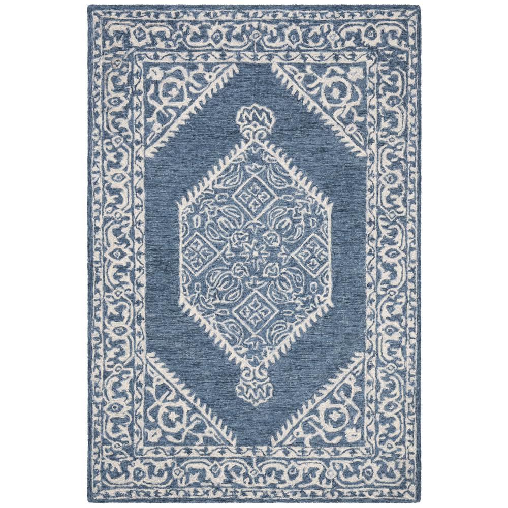 MICRO-LOOP, BLUE / IVORY, 4' X 6', Area Rug, MLP605M-4